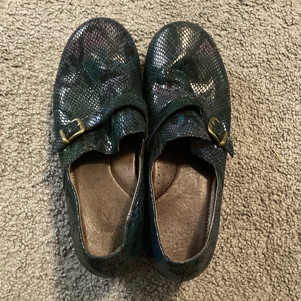 Sanita Daisy Danielle Multicolored reptile embossed mermaid clog 41/9.5-10 comfy
